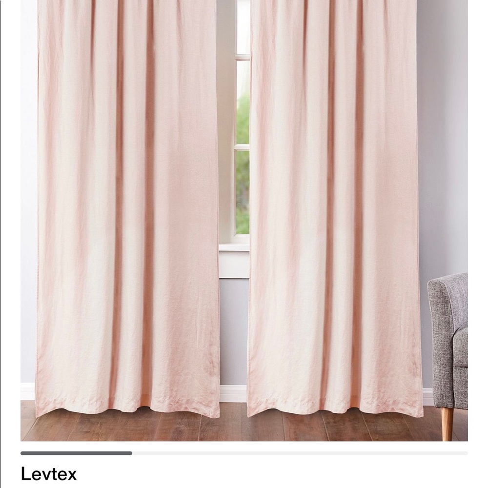 Lenox curtains, set of 2, blush